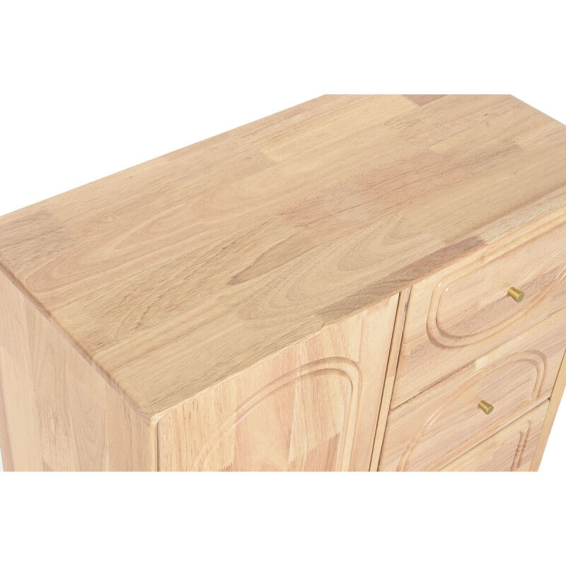 Buffet Home ESPRIT Naturel Métal Rotin Bois d'hévéa 73,5 x 35 x 78 cm