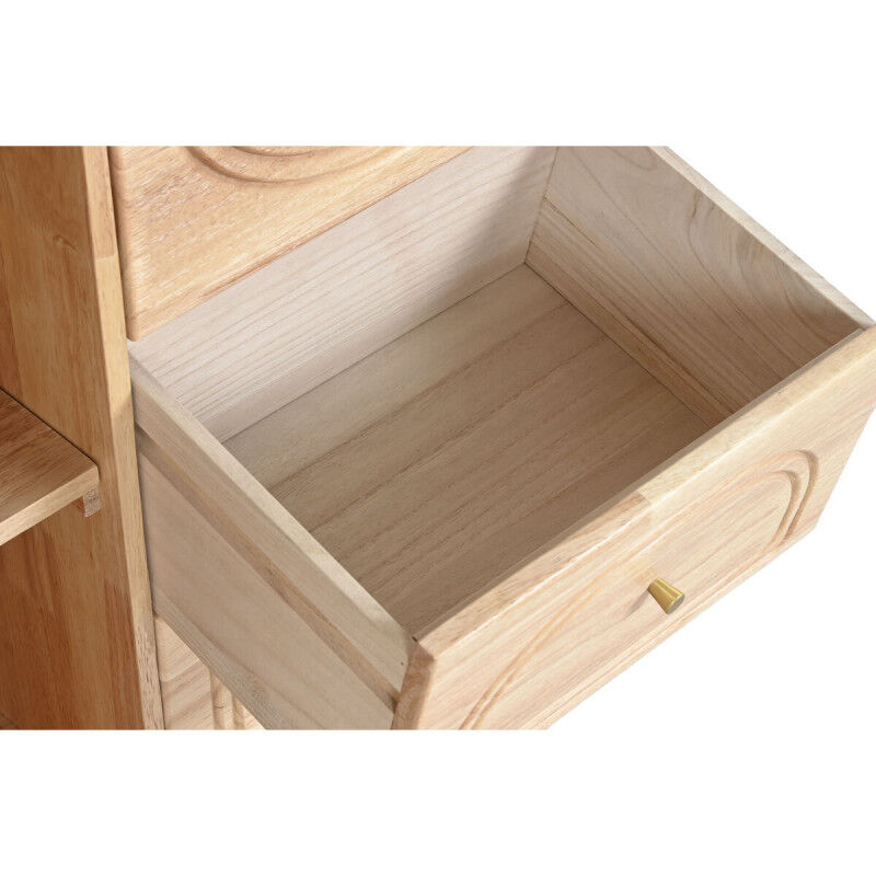 Buffet Home ESPRIT Naturel Métal Rotin Bois d'hévéa 73,5 x 35 x 78 cm