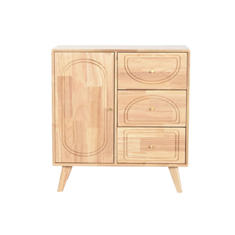 Buffet Home ESPRIT Naturel Métal Rotin Bois d'hévéa 73,5 x 35 x 78 cm