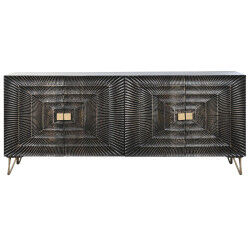 Buffet Home ESPRIT Métal Bois de manguier 177 x 45 x 75 cm