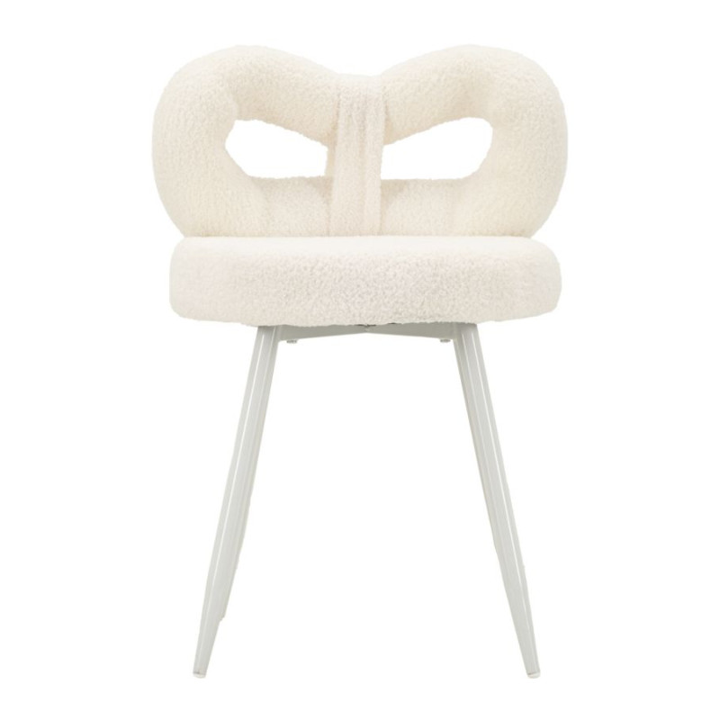 Glam Mini Chaise Ilary Blanche – Raffinement Pur Ø40x67 (assise 46)