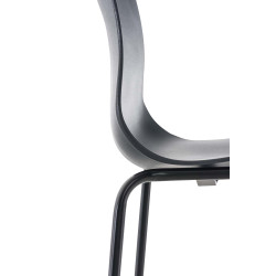 Tabouret de bar Hoover avec structure à 4 pieds, gris