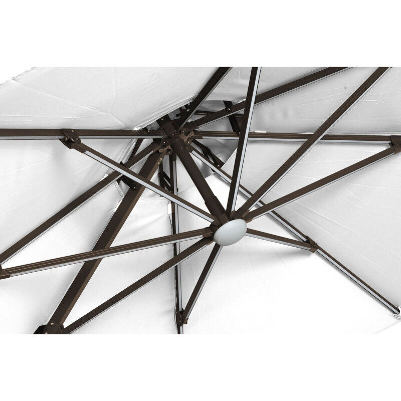 Parasol Home ESPRIT Gris foncé Marron Clair 290 x 350 x 280 cm