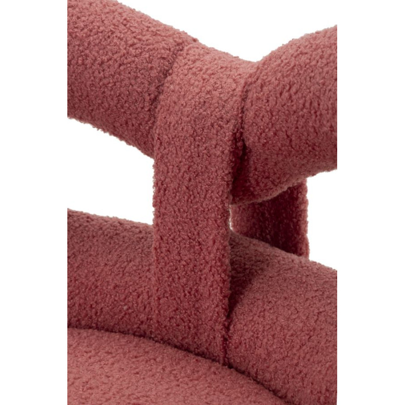 Glam Mini Chaise Ilary Rose – Délicatesse Radieuse Ø40x67 (assise 46)