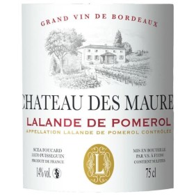 Château des Maures 2020 Lalande de Pomerol - Vin rouge de Bordeaux