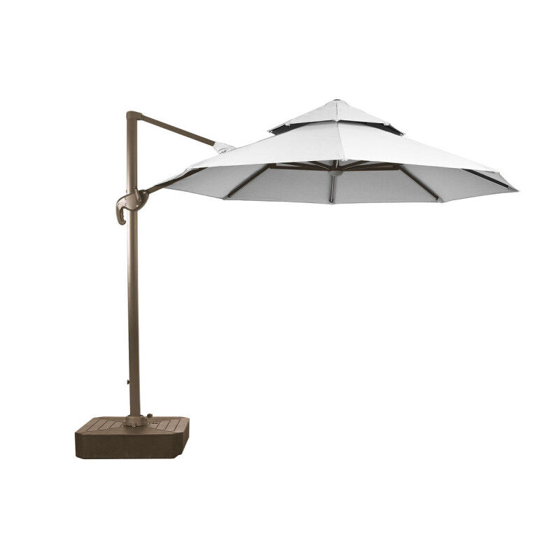 Parasol Home ESPRIT Gris foncé Marron Clair 290 x 350 x 280 cm