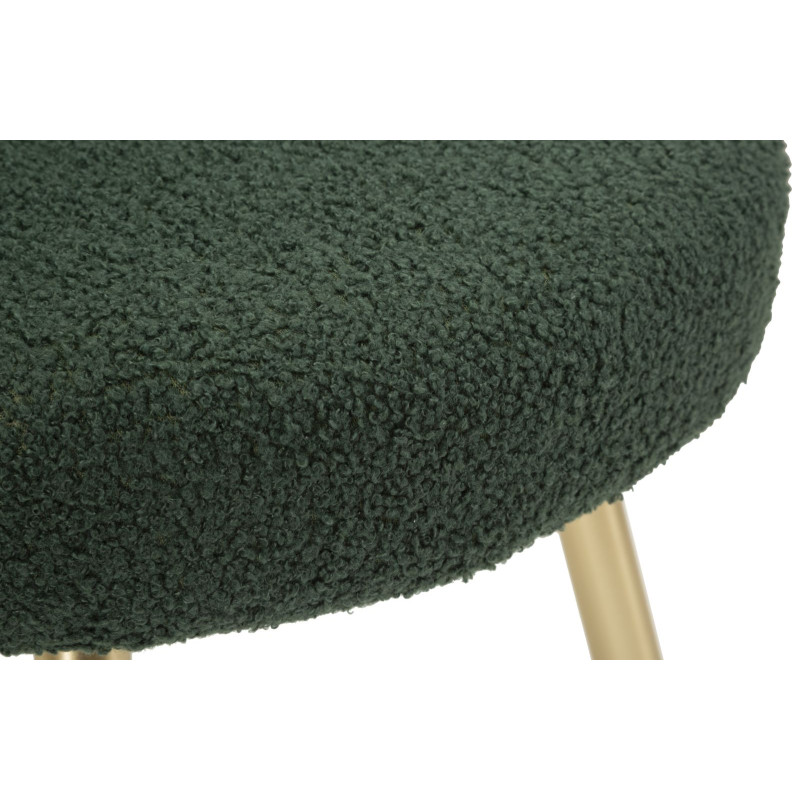 Glam Mini Chaise Ilary Verte – Harmonie Élégante Ø40x67 (assise 46)