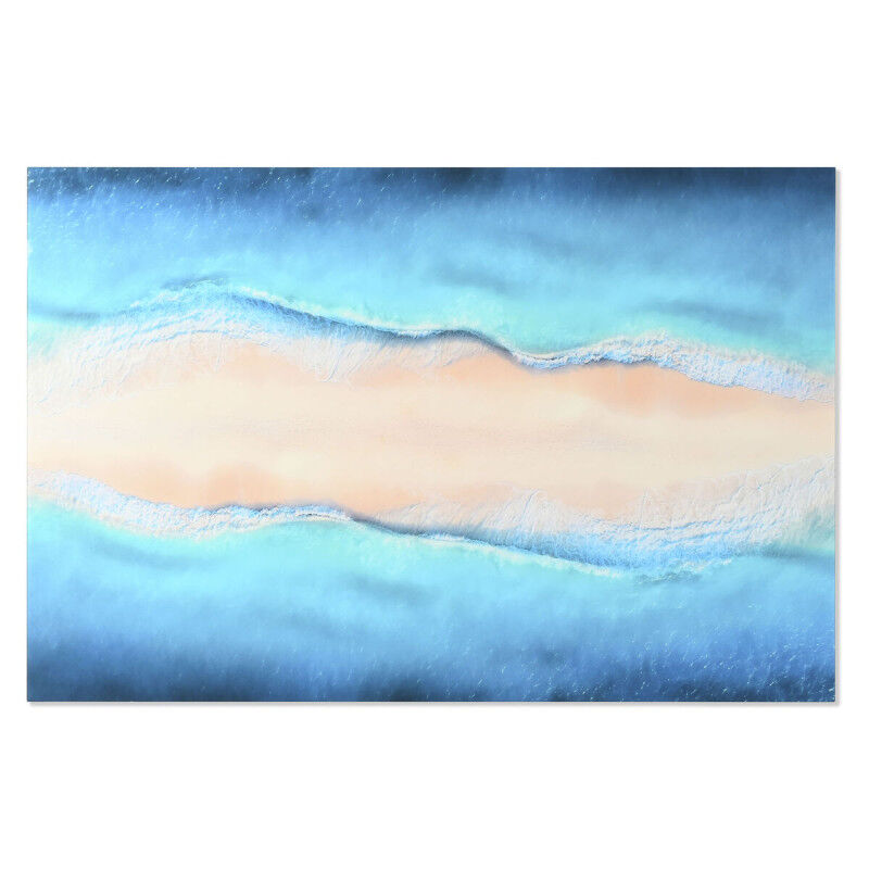 Cadre Home ESPRIT Bleu Beige Imprimé 150 x 0,4 x 100 cm