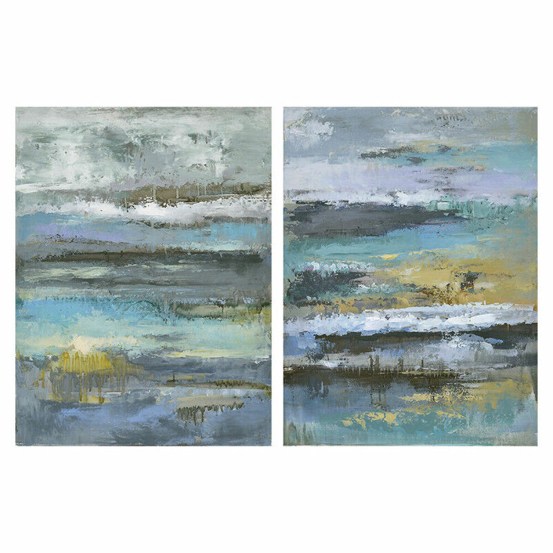 Cadre DKD Home Decor Abstrait Moderne (60 x 2,5 x 80 cm) (2 Unités)