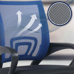 Fauteuil de bureau Genius bleu