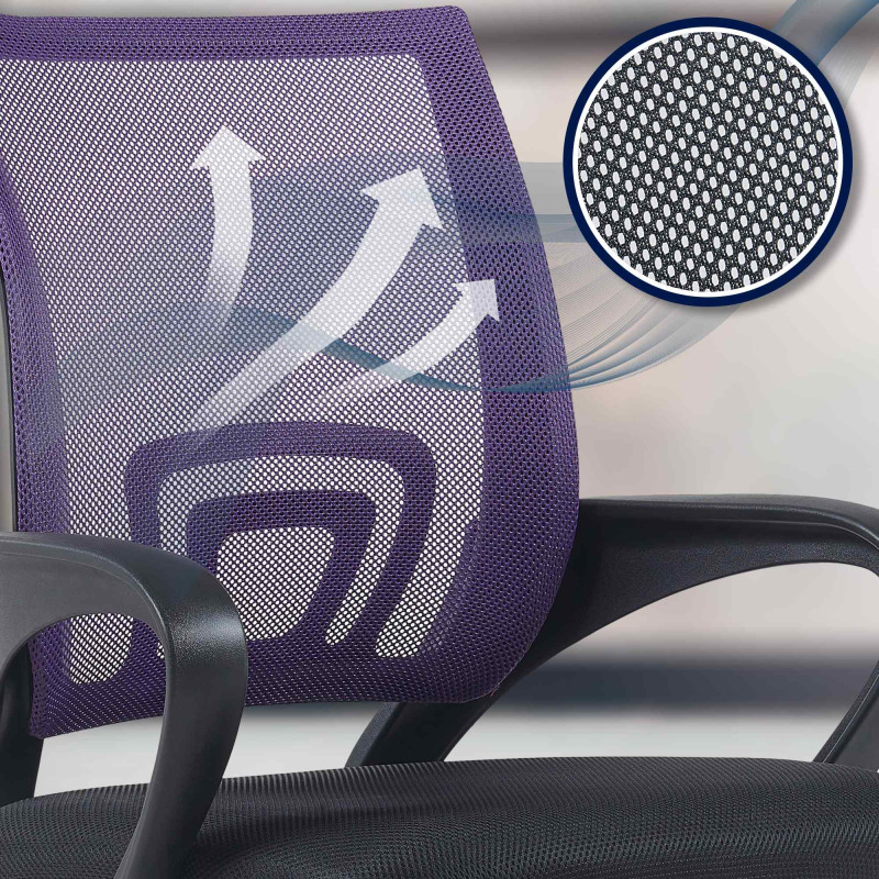 Fauteuil de bureau Genius violette