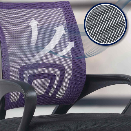 Fauteuil de bureau Genius violette