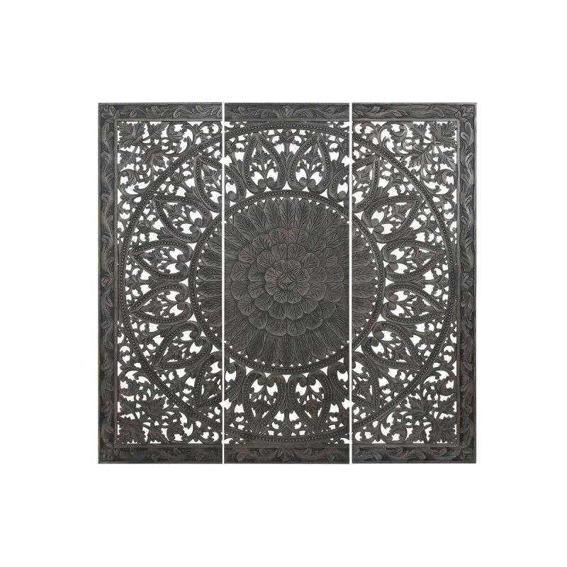 Tête de lit Home ESPRIT Gris foncé 180 x 3,5 x 180 cm