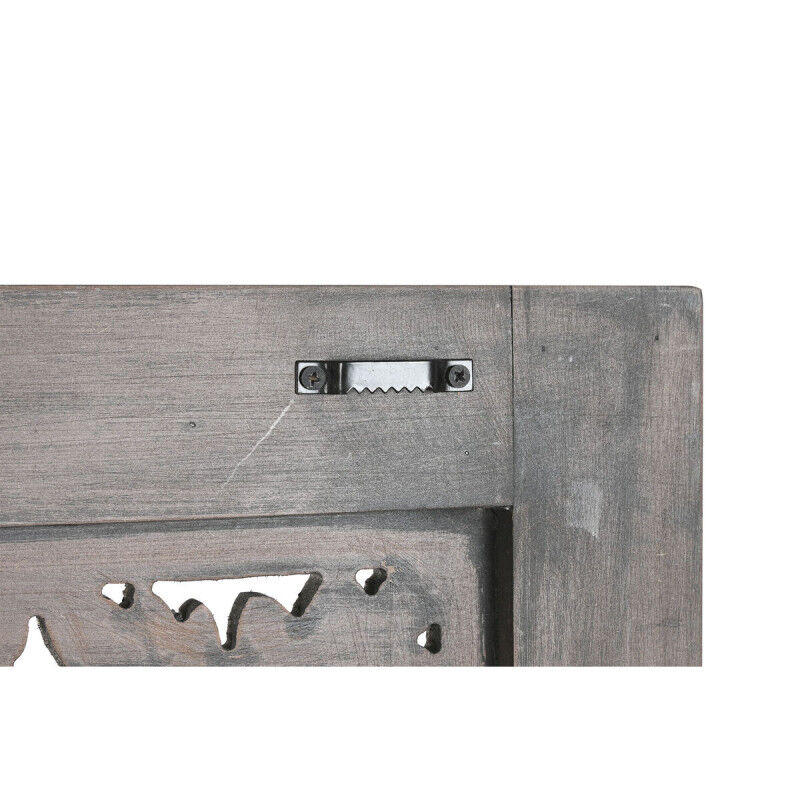 Tête de lit Home ESPRIT Gris foncé 180 x 3,5 x 180 cm