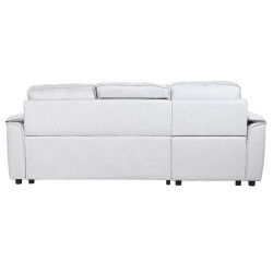 Canapé Convertible Home ESPRIT Gris clair Moderne 220 x 153 x 88 cm