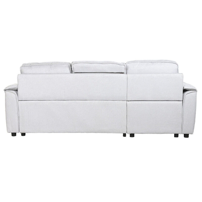 Canapé Convertible Home ESPRIT Gris clair Moderne 220 x 153 x 88 cm