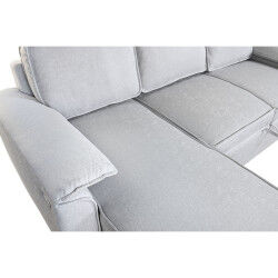 Canapé Convertible Home ESPRIT Gris clair Moderne 220 x 153 x 88 cm