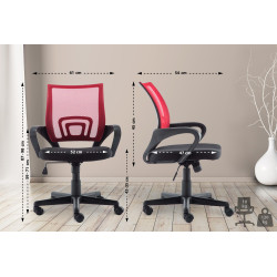 Fauteuil de bureau Genius rouge