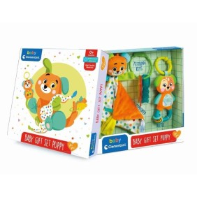 Clementoni - Coffret de naissance Ourson - Doudou + hochet + clés en plastique souple a mordiller