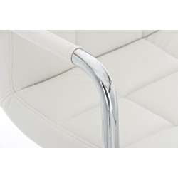 Chaise de bureau blanche Lucy