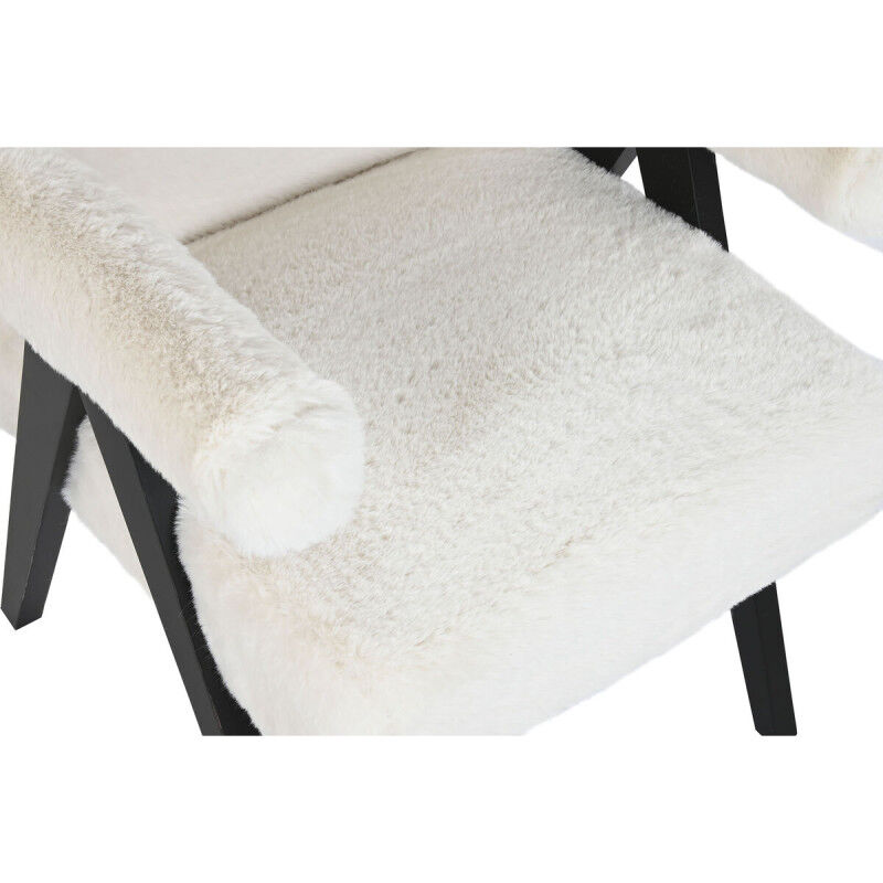 Siège Home ESPRIT Blanc Bois 54 x 64 x 86 cm