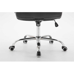 Poltrona da ufficio Mikos in similpelle grigio