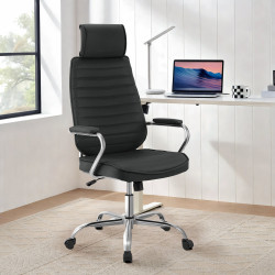 Chaise de bureau Rako, noire