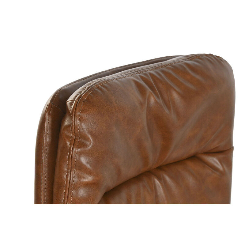 Chaise de Salle à Manger Home ESPRIT Cuir synthétoqie Métal 71 x 49 x 90 cm