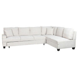 Canapé Convertible Home ESPRIT Beige Moderne 285 x 260 x 90 cm