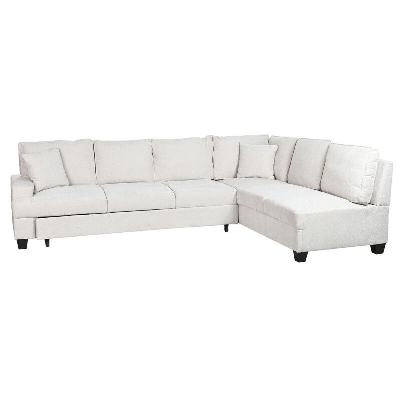 Canapé Convertible Home ESPRIT Beige Moderne 285 x 260 x 90 cm