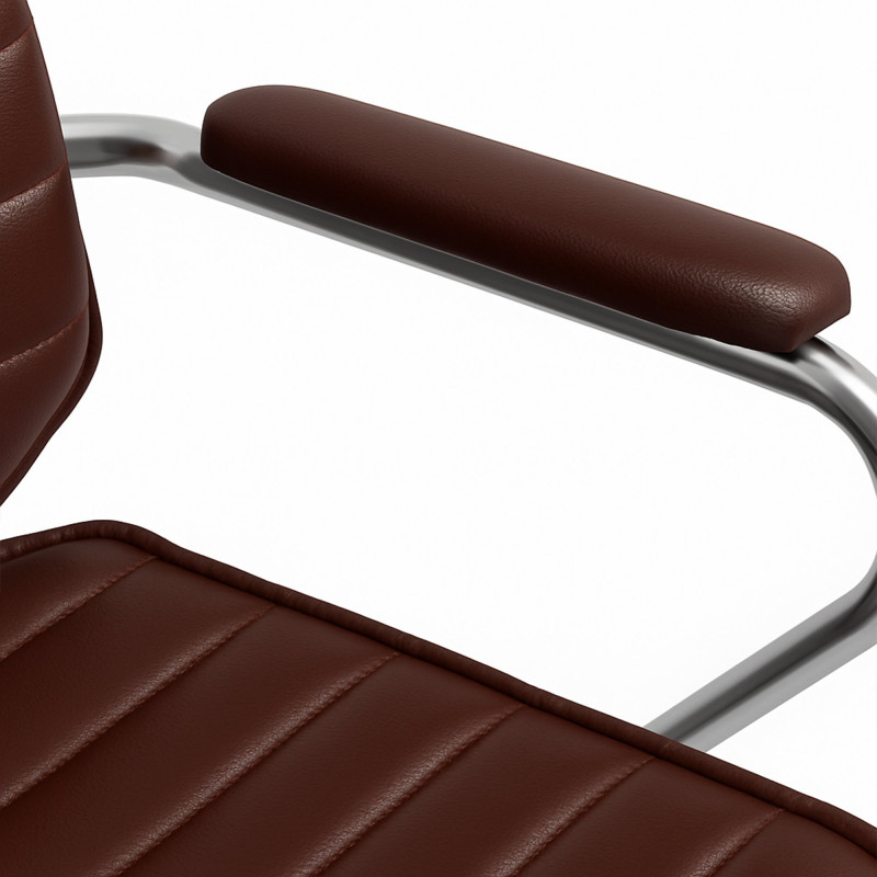 Fauteuil de bureau Rako rouge bordeaux