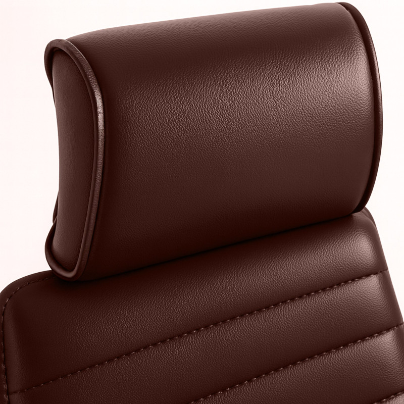 Fauteuil de bureau Rako rouge bordeaux