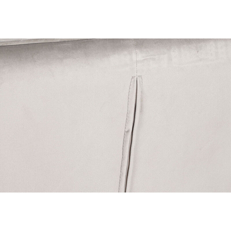 Siège Home ESPRIT Gris Crème Doré Argenté Polyester Métal 74 x 74 x 90 cm 74 x 67 x 90 cm