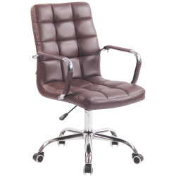Fauteuil de bureau Deli rouge bordeaux