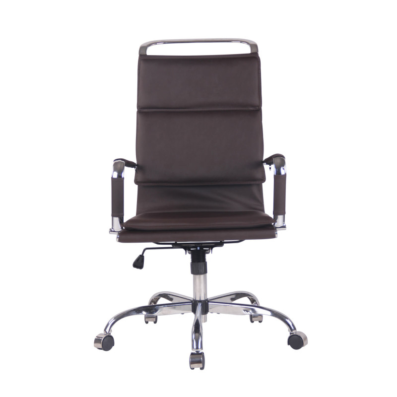 Chaise de bureau Bedford, similicuir, couleur caf?