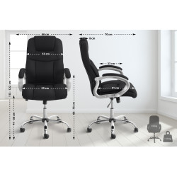 Fauteuil de bureau BIG Apollo noire