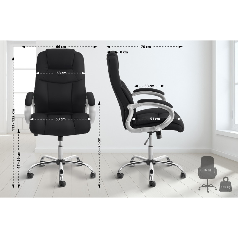 Fauteuil de bureau BIG Apollo noire