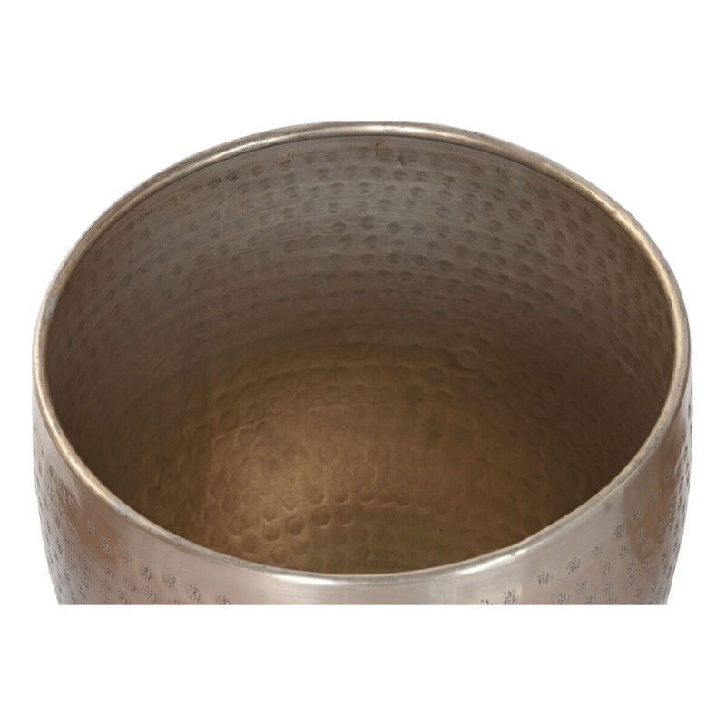Cache-pot Home ESPRIT Doré Aluminium 35 x 35 x 29,5 cm (5 Unités)