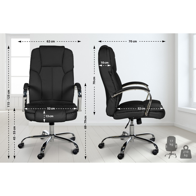 Fauteuil de bureau BIG Xanthos noire