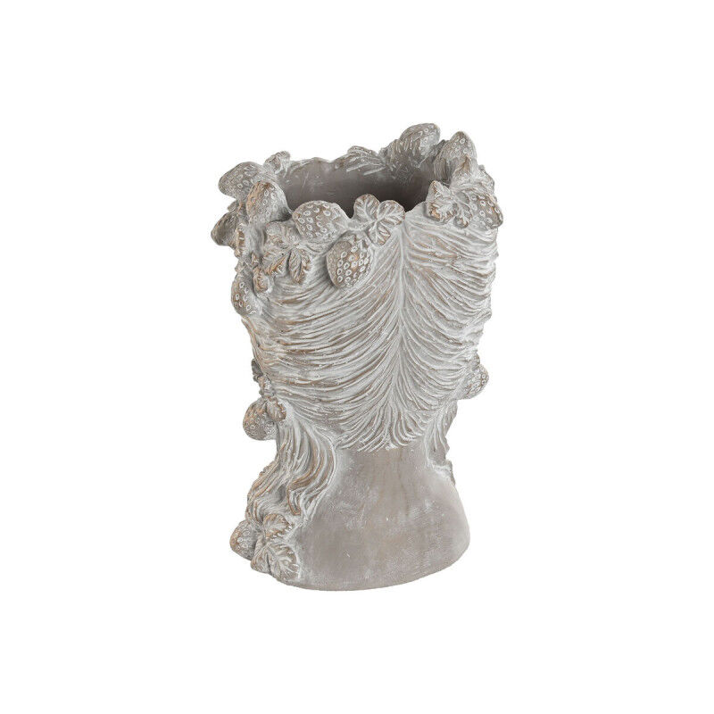 Cache-pot Home ESPRIT Gris Ciment chica 21 x 18 x 28 cm (2 Unités)