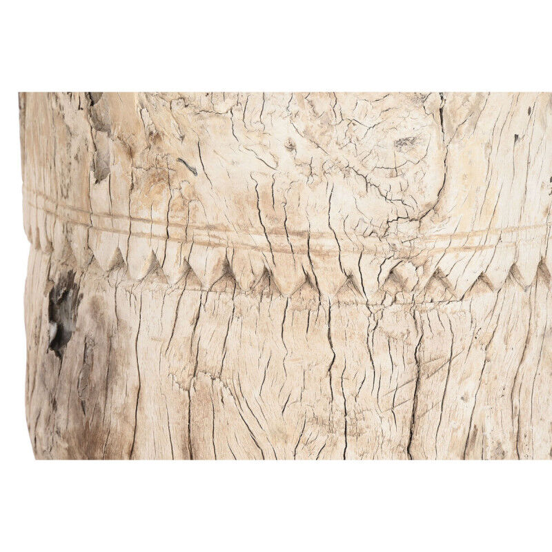 Cache-pot Home ESPRIT Naturel bois de teck 31 x 31 x 46 cm