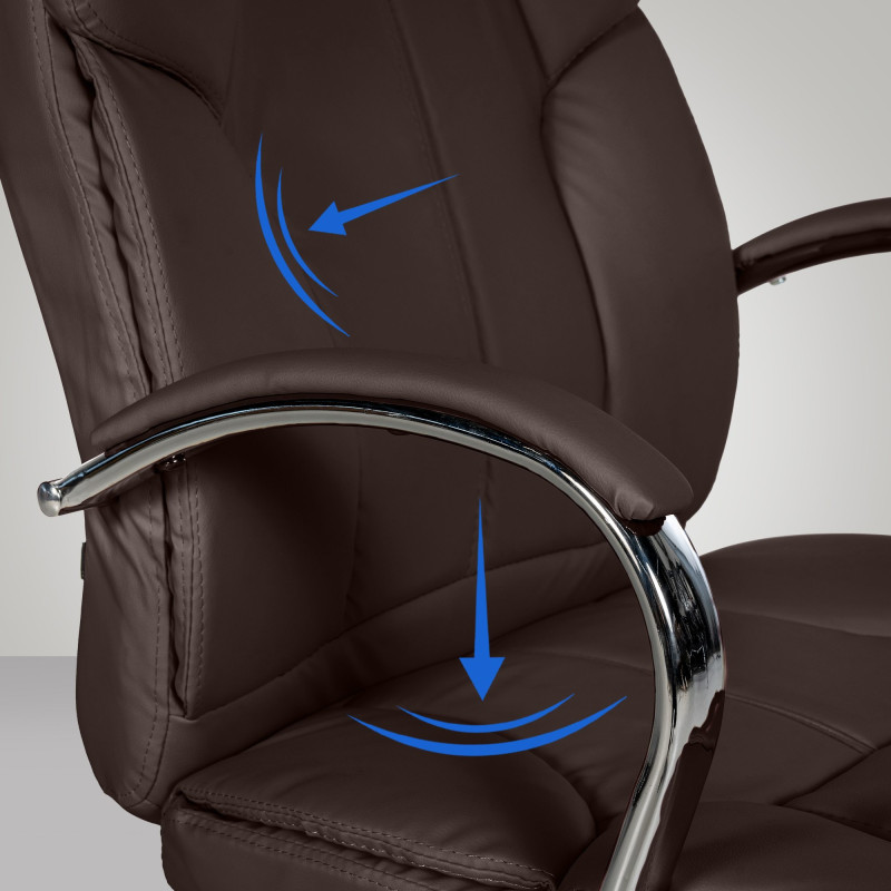 Silla De Oficina XXL Xanthos Marrón