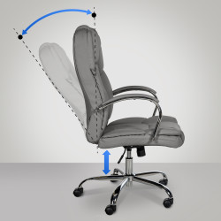 Silla De Oficina XXL Xanthos Gris