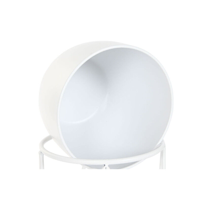 Cache-pot Home ESPRIT Blanc Métal Urbaine 38 x 38 x 80 cm (3 Pièces)