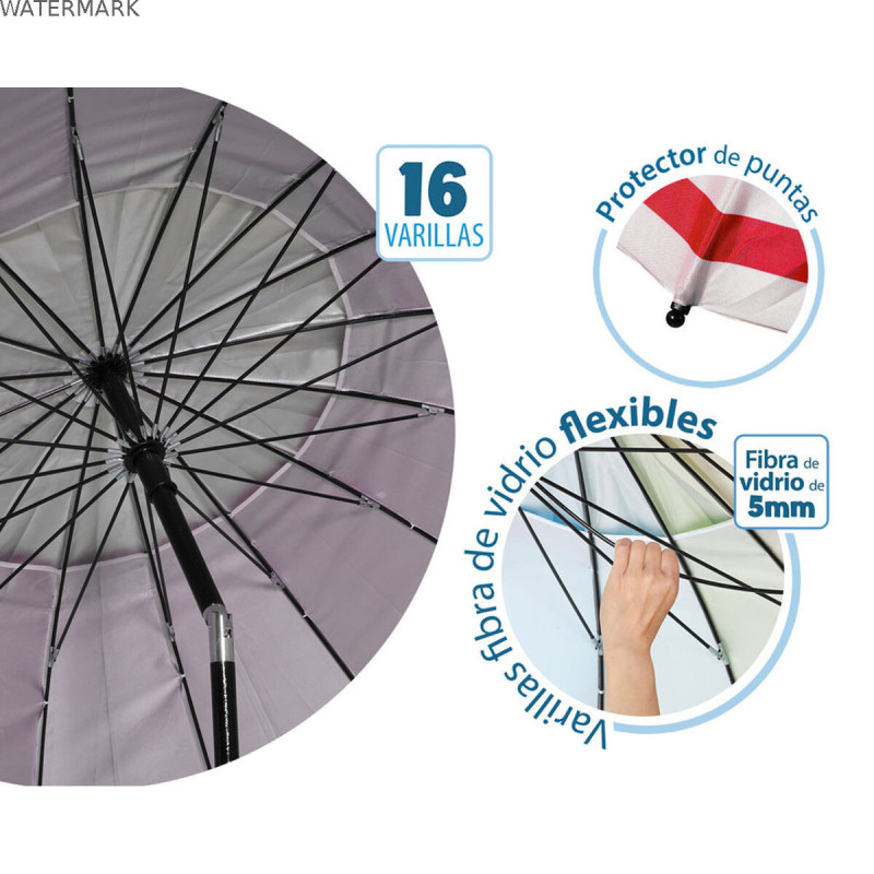 Parasol de plage Ø 220 cm SPF50+ Ancre