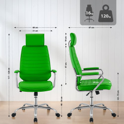 Fauteuil de bureau Rako verte