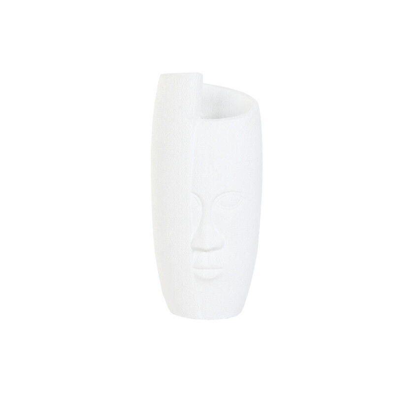 Cache-pot Home ESPRIT Blanc Magnésium Moderne Visage 42 x 42 x 110 cm