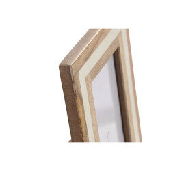 Cadre photo Home ESPRIT Blanc Naturel Os Bois de manguier Urbaine