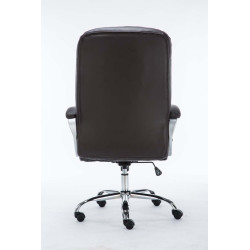 Sedia ufficio XXL Vancouver in similpelle marrone