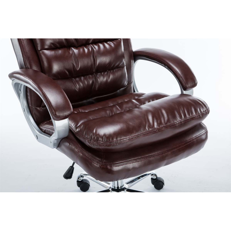 Fauteuil de bureau BIG Vancouver bordeaux rouge